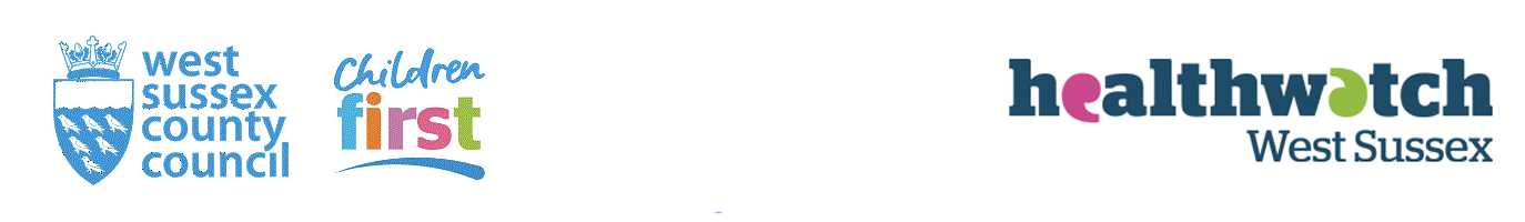 West Sussex County Council, Right Start and Healthwatch West Sussex logo