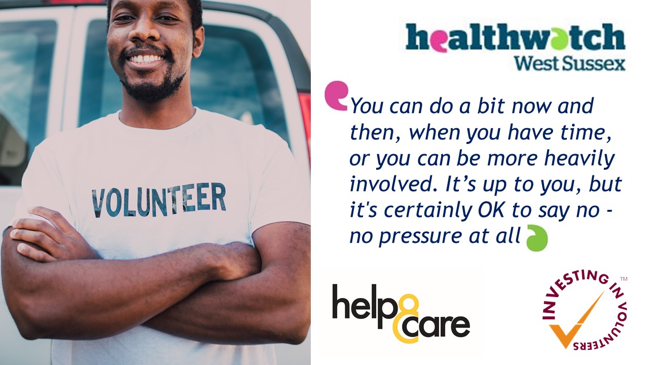 Quote that says 'You can do a bit now and then, when you have tine, or you can be more heavily involved. It's up to you, but it's certainly OK to say no - no pressure at all.'