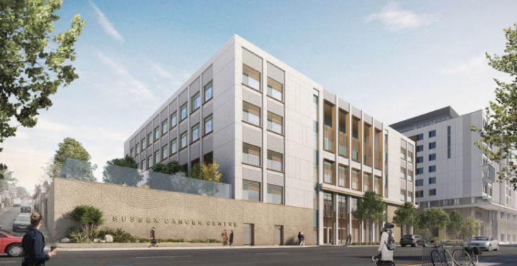 Image of the new Sussex Cancer Centre