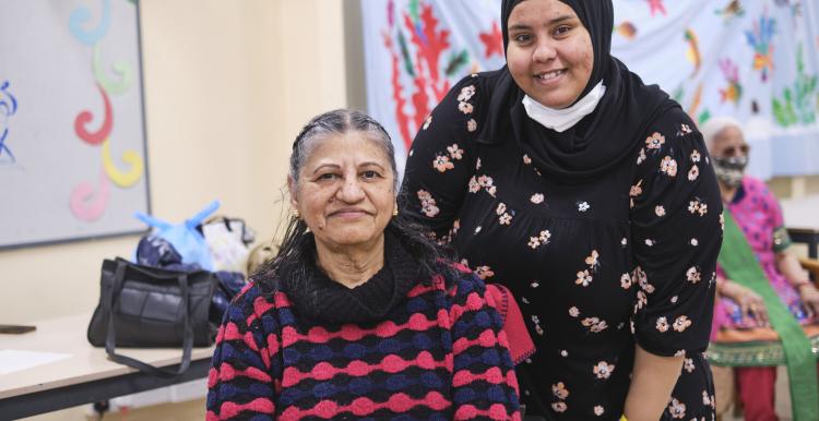 Carer looking after her Mother