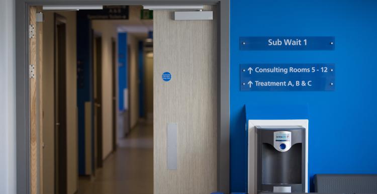 View of a empty hospital corridor 