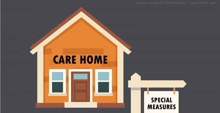 Care Home in special measures graphic - Vector created by iconicbestiary - www.freepik.com