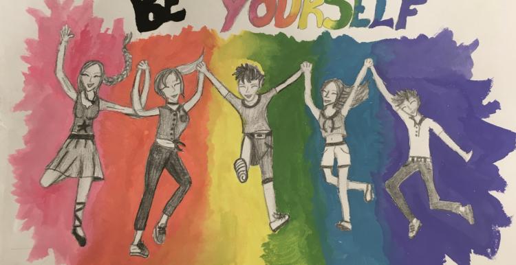 Emma's 'Be Yourself' artwork