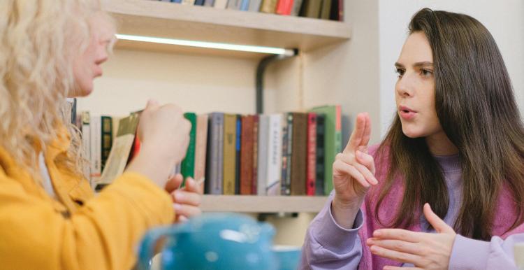 Communicating through sign language