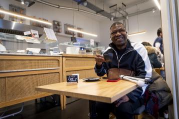 Visually impaired male  