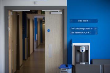 View of a empty hospital corridor 