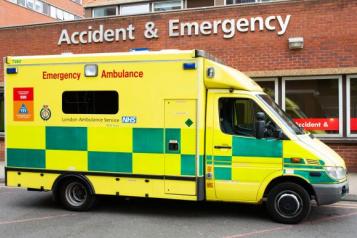 Ambulance outside A&E