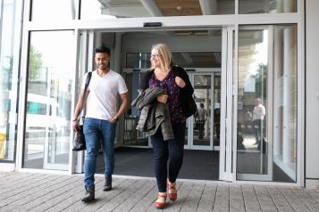 Volunteers outside hospital after an Enter and View visit 