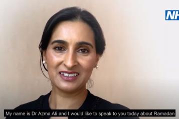 Screenshot of Dr Azma Ali from video