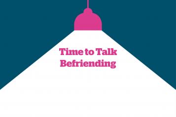 Time to Talk wording with spotlight graphic