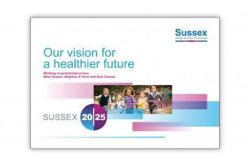 Front page of Sussex Health and Care Partnership Vision report