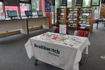 Healthwatch Stand at library