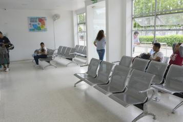 Image of people waiting in a hospital waiting room