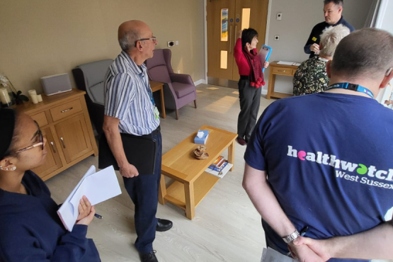 Our volunteers visiting a hospital for the Enter and View programme