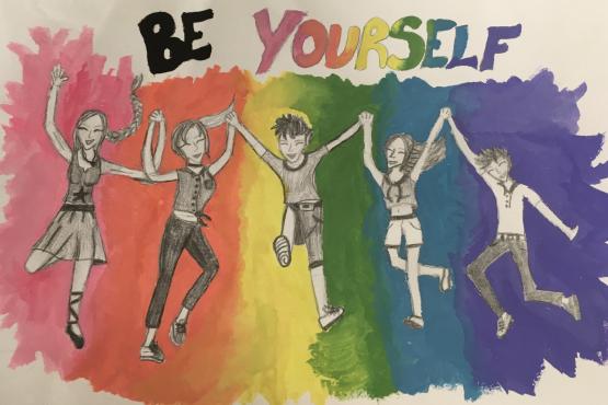 Emma's 'Be Yourself' artwork