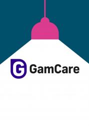 GamCare logo under spotlight graphic