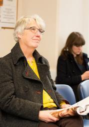 lady in GP waiting room